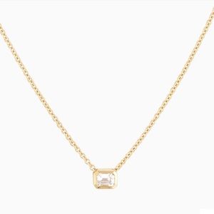 Emerald Cut Mejuri Necklace